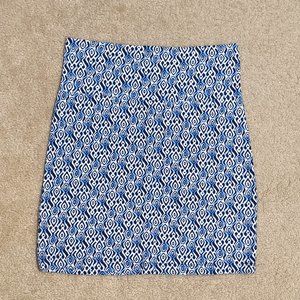 Blue & White Charlotte Russe Mini Skirt
